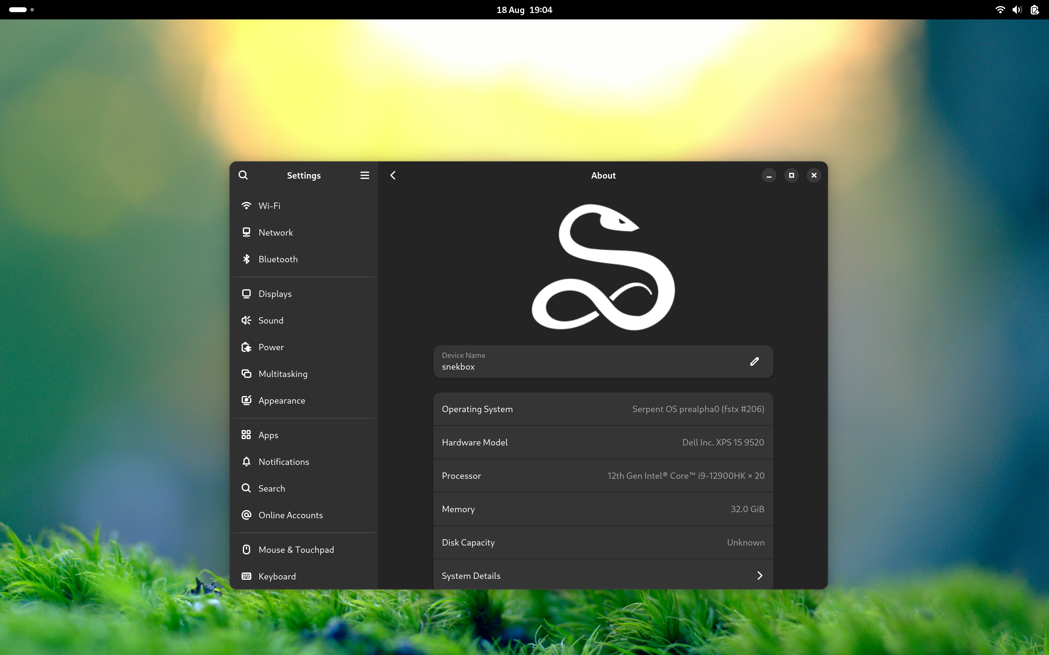 Serpent OS GNOME Edition